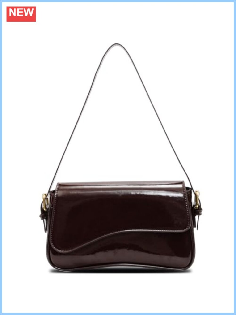 PU Leather Small Shoulder Bag Crossbody Purse Magnetic Closure